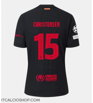 Barcelona Andreas Christensen #15 Seconda Maglia 2024-25 Manica Corta